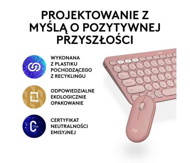 LOGITECH Pebble 2 Combo różowy 920-012241 - 1172743 - zdjęcie 16